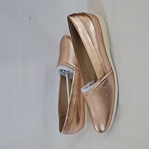 NEW H by Halston Leah Slip On Rose Gold Flat Size 9.5 Medium
